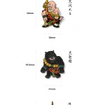 Black Myth Wukong Black Wind Mountain Destined One Badge Metal Fridge Magnet